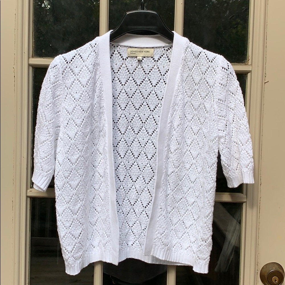 Jones New York short sleeved cardigan
